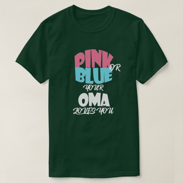 Baby Gender Reveal for OMA  essentiel  T-Shirt (Design Front)