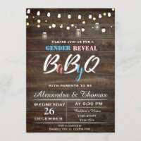 Baby Gender Reveal Invitation