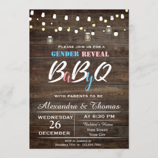 Baby Gender Reveal Invitation