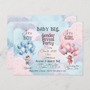 Baby Gender Reveal Invitation
