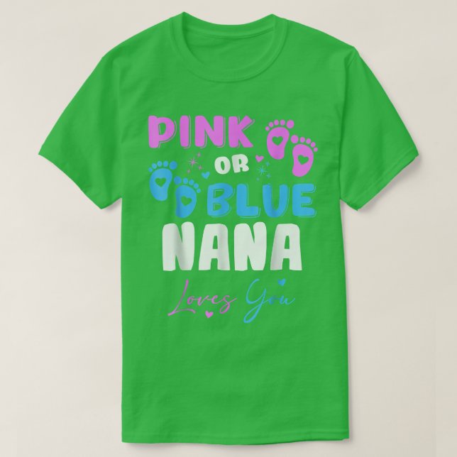 Baby Gender Reveal NANA  T-Shirt (Design Front)