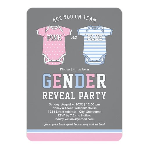 Custom Gender Reveal Invitations 5