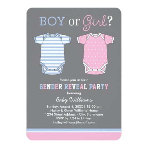 Gender Announcement Invitations 10