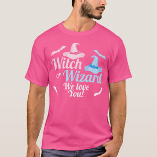 Baby Gender Reveal Shirt Witch Or Wizard We Love Y