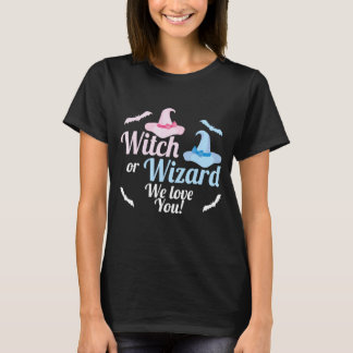 Baby Gender Reveal Shirt Witch or Wizard We Love Y