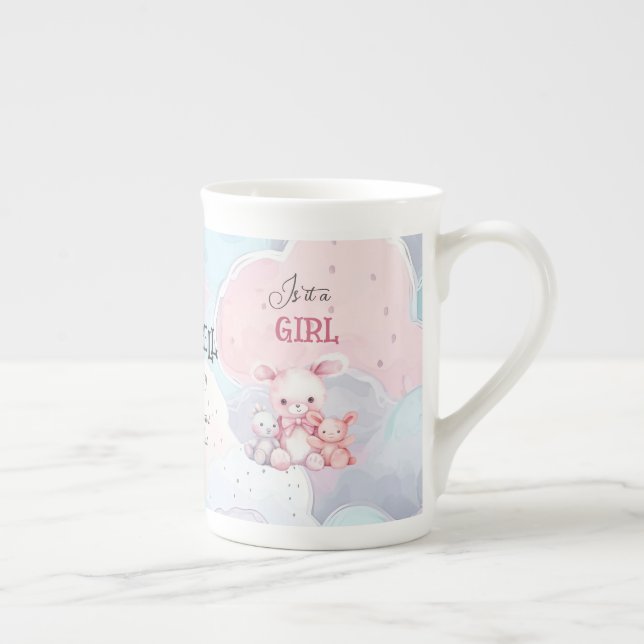 Baby Gender Reveal Specialty  Bone China Mug (Right)