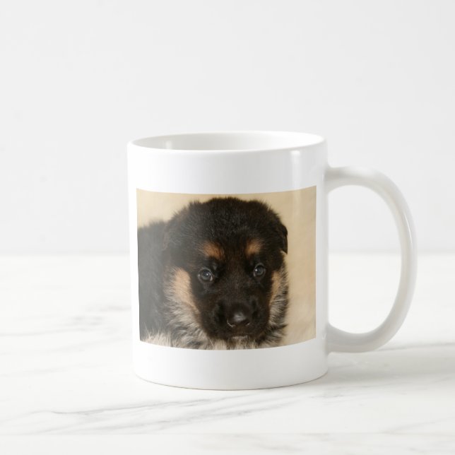Baby German Shepherd Puppy "Khloe" Coffee Mug (Right)