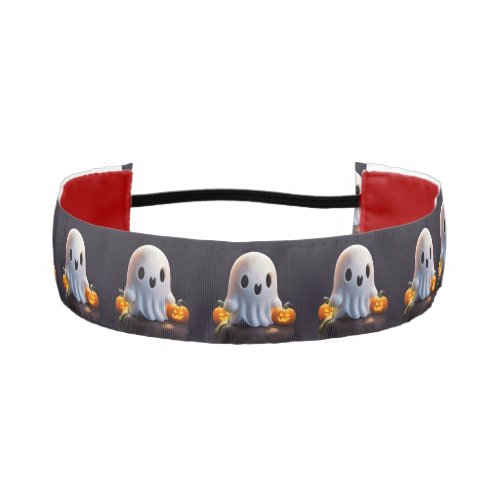 Baby Ghost Creepy Cute Halloween Character Athletic Headband