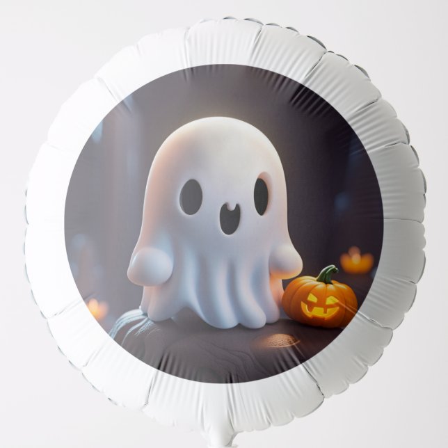 Baby Ghost Creepy Cute Halloween Character Balloon (Front)