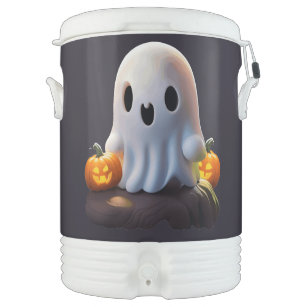 Baby Ghost Creepy Cute Halloween Character Beverage Cooler