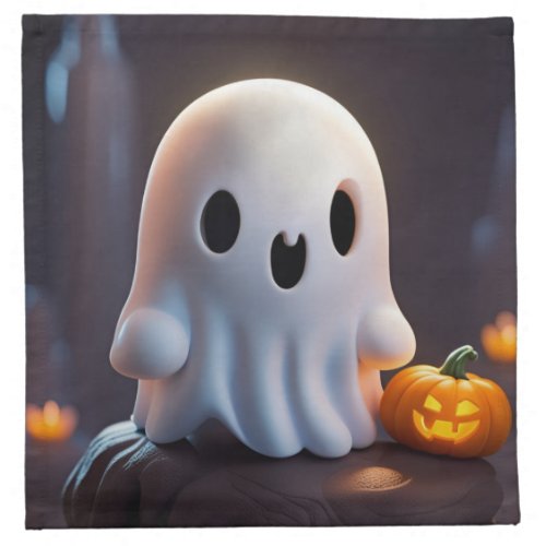 Baby Ghost Creepy Cute Halloween Character Cloth Napkin