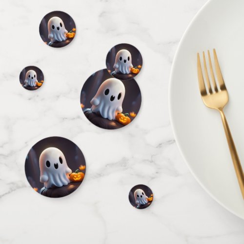 Baby Ghost Creepy Cute Halloween Character Confetti