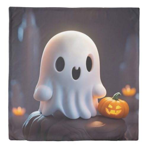 Baby Ghost Creepy Cute Halloween Character Duvet Cover