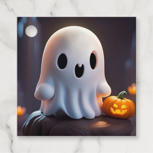 Baby Ghost Creepy Cute Halloween Character Favor Tags