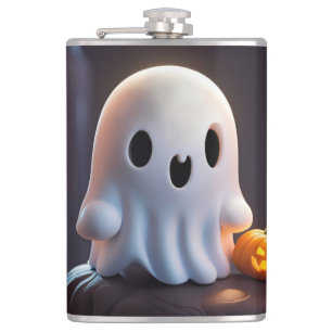 Baby Ghost Creepy Cute Halloween Character Flask