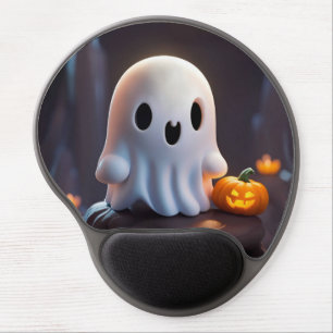 Baby Ghost Creepy Cute Halloween Character Gel Mouse Pad