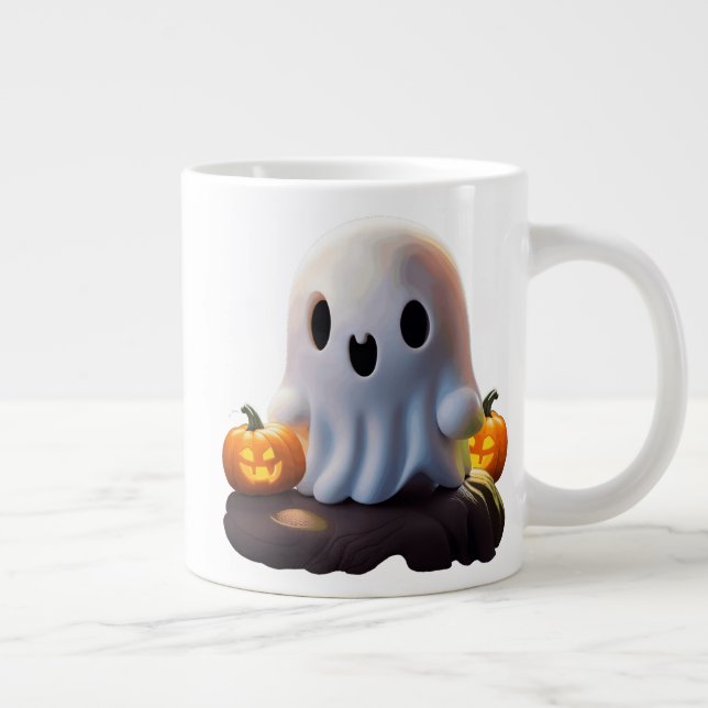 Baby Ghost Creepy Cute Halloween Character Giant Coffee Mug (Right)