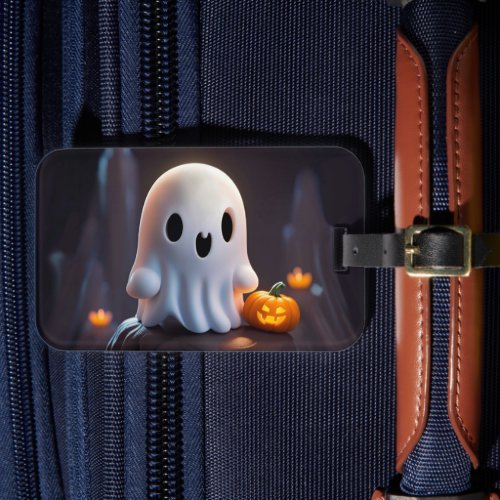 Baby Ghost Creepy Cute Halloween Character Luggage Tag