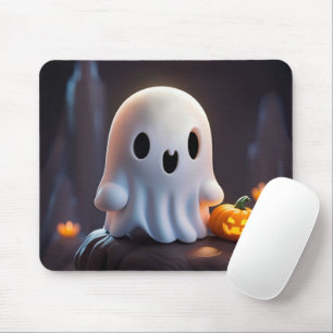 Baby Ghost Creepy Cute Halloween Character Mouse Pad