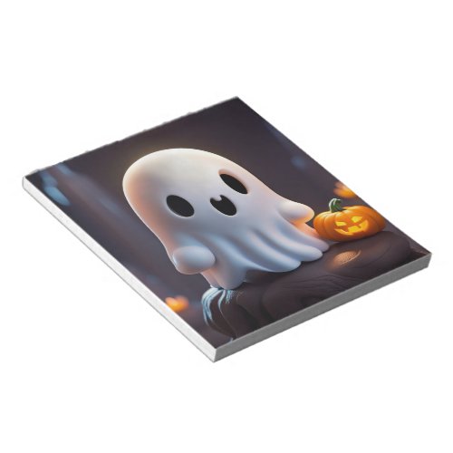 Baby Ghost Creepy Cute Halloween Character Notepad