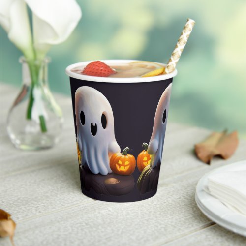 Baby Ghost Creepy Cute Halloween Character Paper Cups