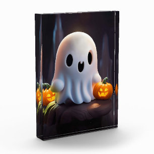 Baby Ghost Creepy Cute Halloween Character Photo Block