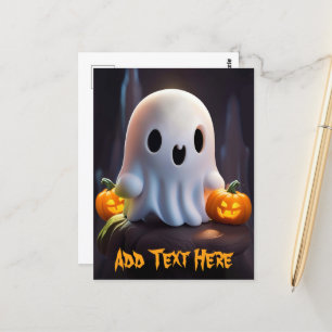 Baby Ghost Creepy Cute Halloween Character Postcard