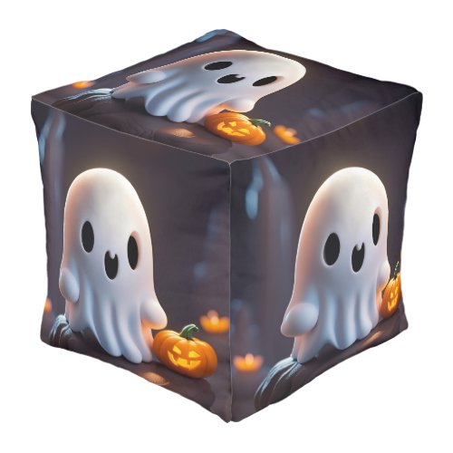 Baby Ghost Creepy Cute Halloween Character Pouf