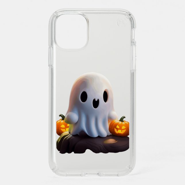 Baby Ghost Creepy Cute Halloween Character Speck iPhone 11 Case (Front)