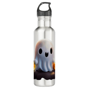 Baby Ghost Creepy Cute Halloween Character Stainless Steel Water Bottle
