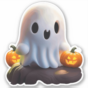 Baby Ghost Creepy Cute Halloween Character Sticker