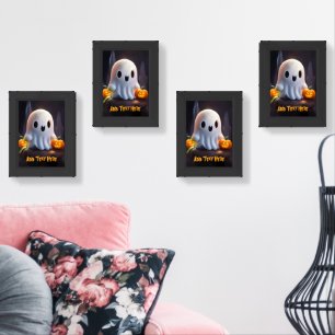 Baby Ghost Creepy Cute Halloween Character Wall Art Sets