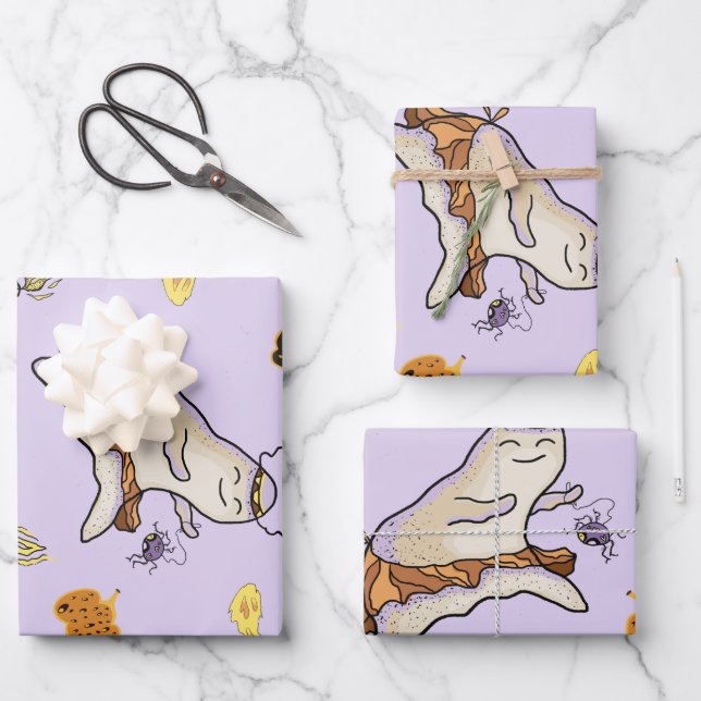 Baby  ghost  wrapping paper sheets (Front)