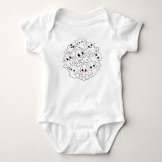 Baby Ghosts Spooky Cute Halloween Mood Bodysuit