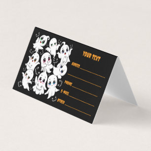 Baby Ghosts Spooky Cute Halloween Mood Business Card