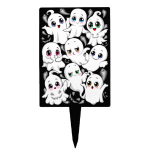 Baby Ghosts Spooky Cute Halloween Mood Cake Topper