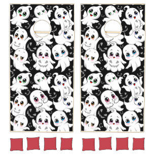 Baby Ghosts Spooky Cute Halloween Mood Cornhole Set