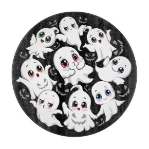 Baby Ghosts Spooky Cute Halloween Mood Cutting Board