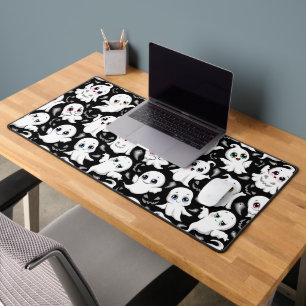 Baby Ghosts Spooky Cute Halloween Mood Desk Mat