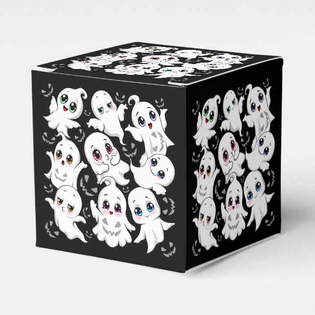 Baby Ghosts Spooky Cute Halloween Mood Favor Boxes (Front Side)