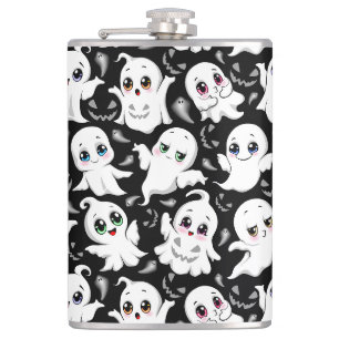 Baby Ghosts Spooky Cute Halloween Mood Flask