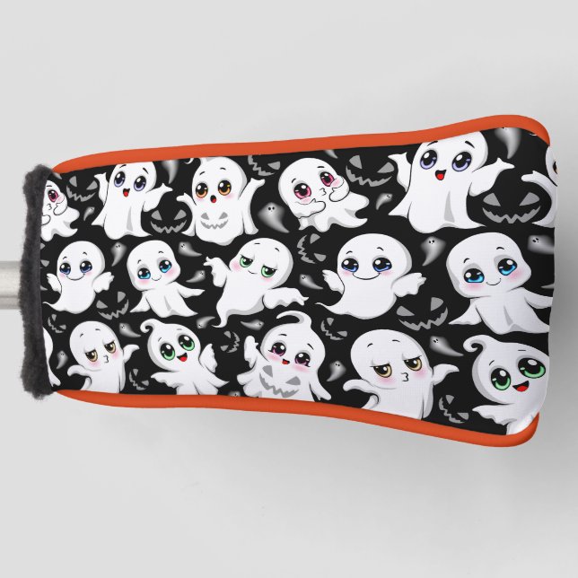 Baby Ghosts Spooky Cute Halloween Mood Golf Head Cover (Front)