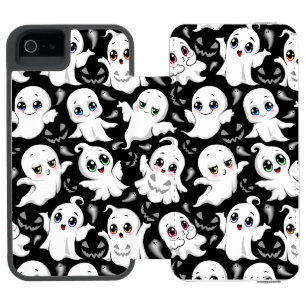 Baby Ghosts Spooky Cute Halloween Mood iPhone SE/5/5s Wallet Case