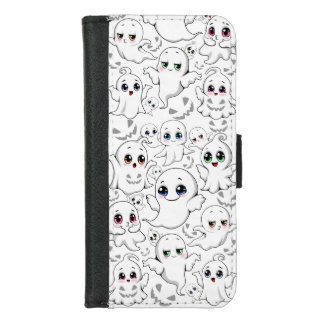 Baby Ghosts Spooky Cute Halloween Mood iPhone 8/7 Wallet Case