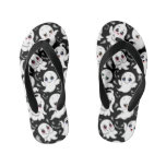 Baby Ghosts Spooky Cute Halloween Mood Kid&#39;s Flip Flops