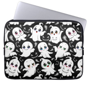 Baby Ghosts Spooky Cute Halloween Mood Laptop Sleeve