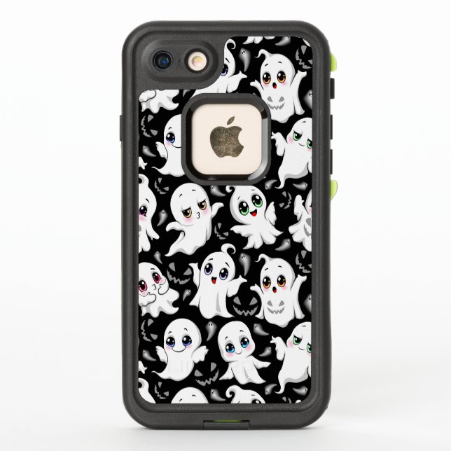 Baby Ghosts Spooky Cute Halloween Mood LifeProof iPhone Case (Back)