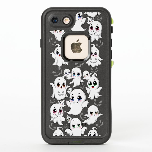 Baby Ghosts Spooky Cute Halloween Mood LifeProof iPhone Case (Back)