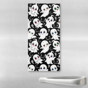 Baby Ghosts Spooky Cute Halloween Mood Magnetic Notepad