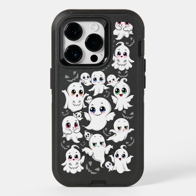 Baby Ghosts Spooky Cute Halloween Mood Otterbox iPhone Case (Back)